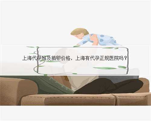 上海代孕妈及捐卵价格，上海有代孕正规医院吗？